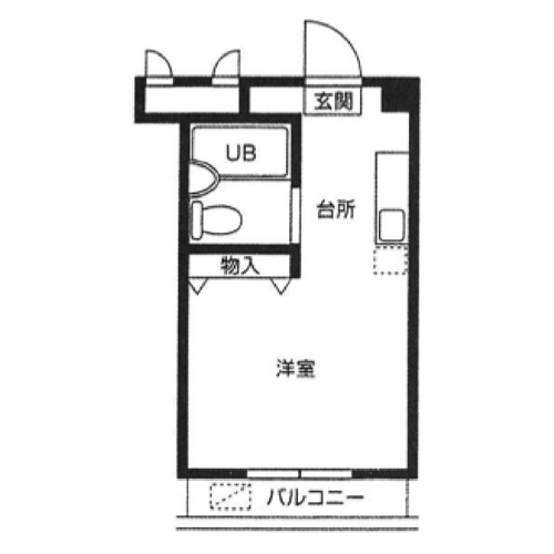 学生寮「Felice前原町」の間取図