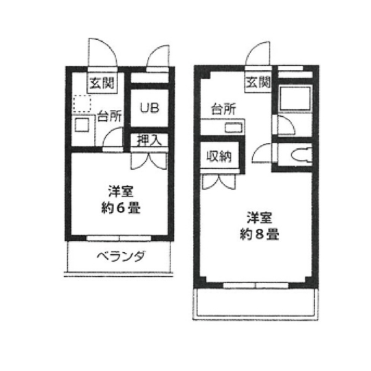 学生寮以外のお部屋探しについて の間取り図