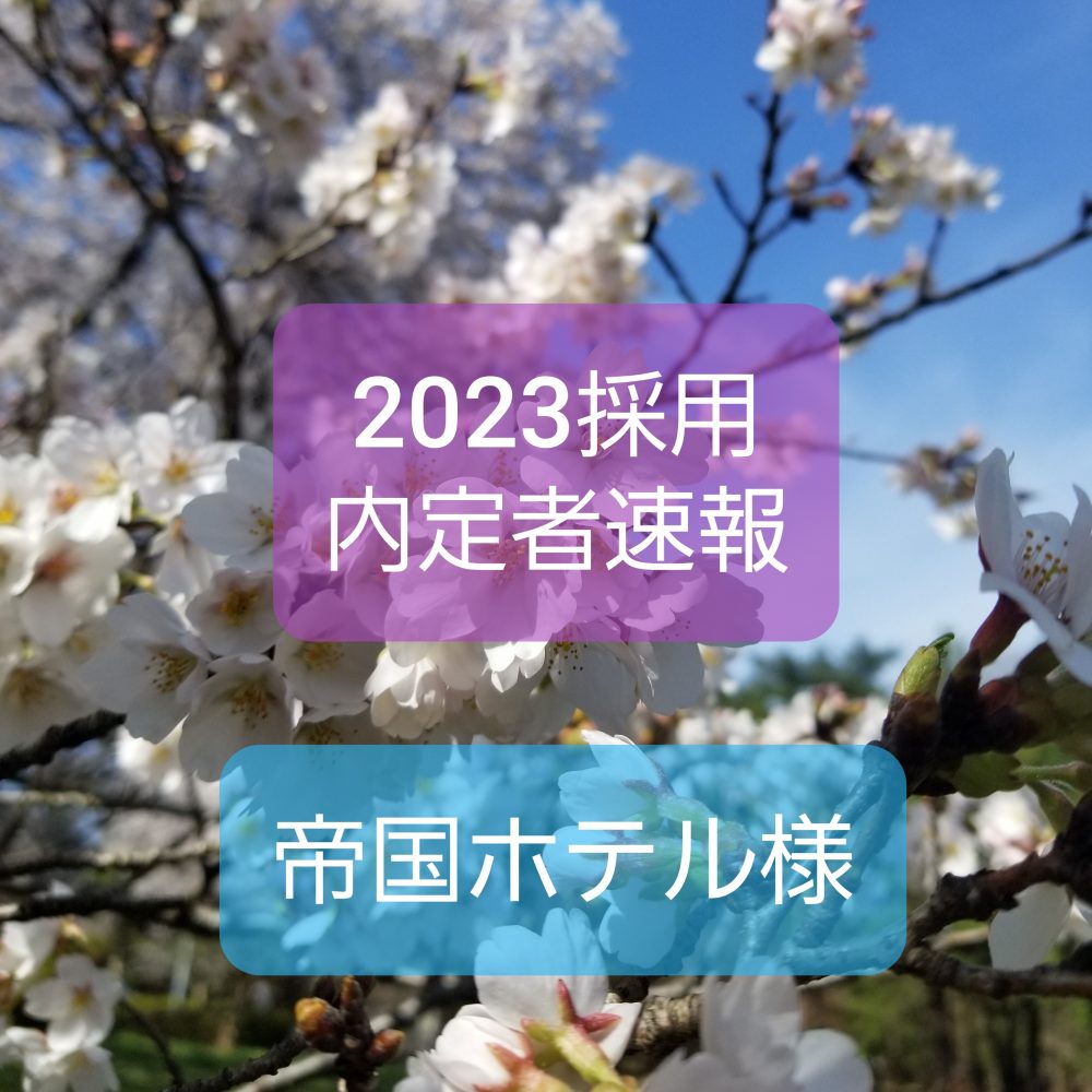 2023採用 内定速報