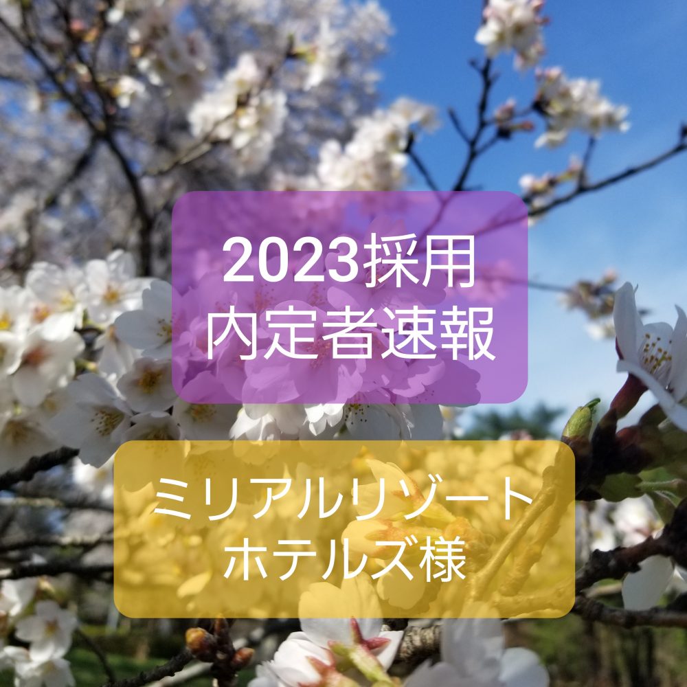 2023採用 内定速報