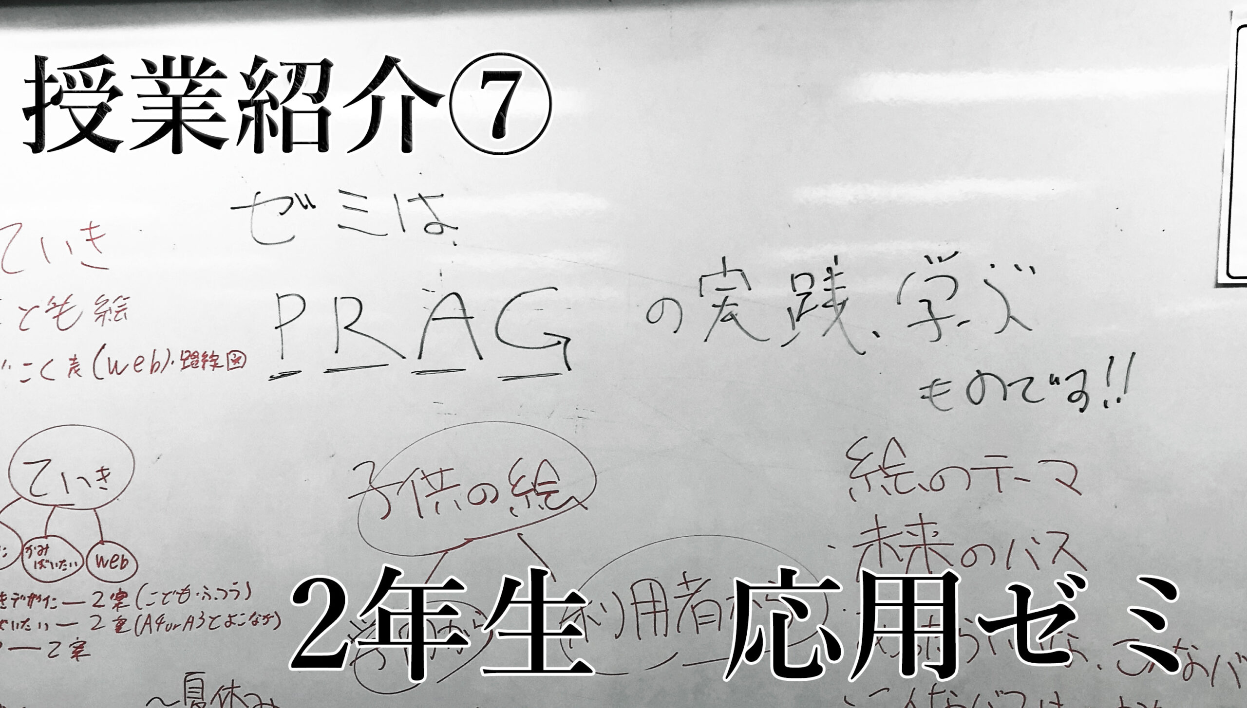 授業紹介⑦　2年生　応用ゼミ