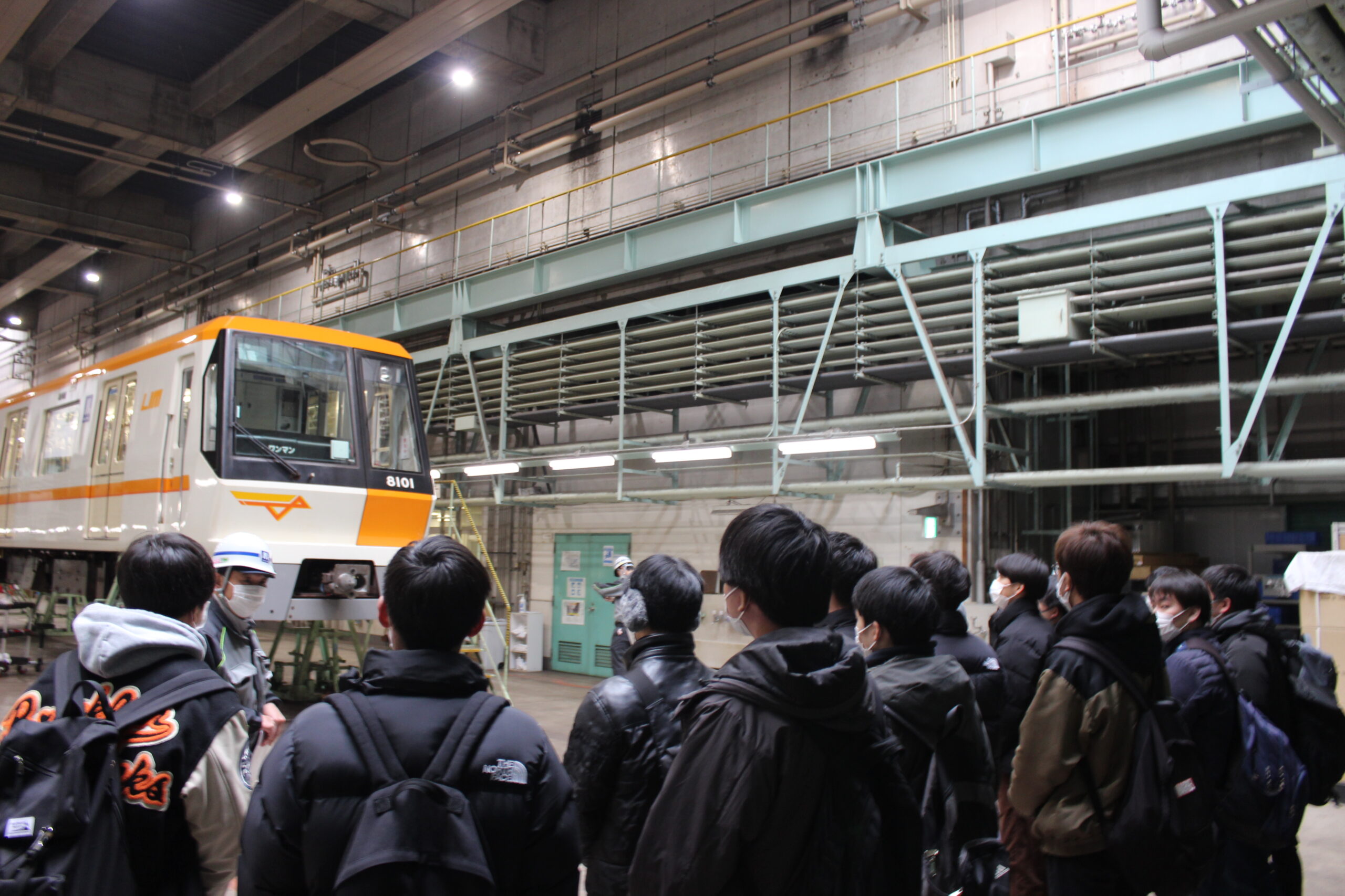 鉄道交通科２年生　Osaka Metro　鶴見検車場見学に行ってきました！！　　　　　その①