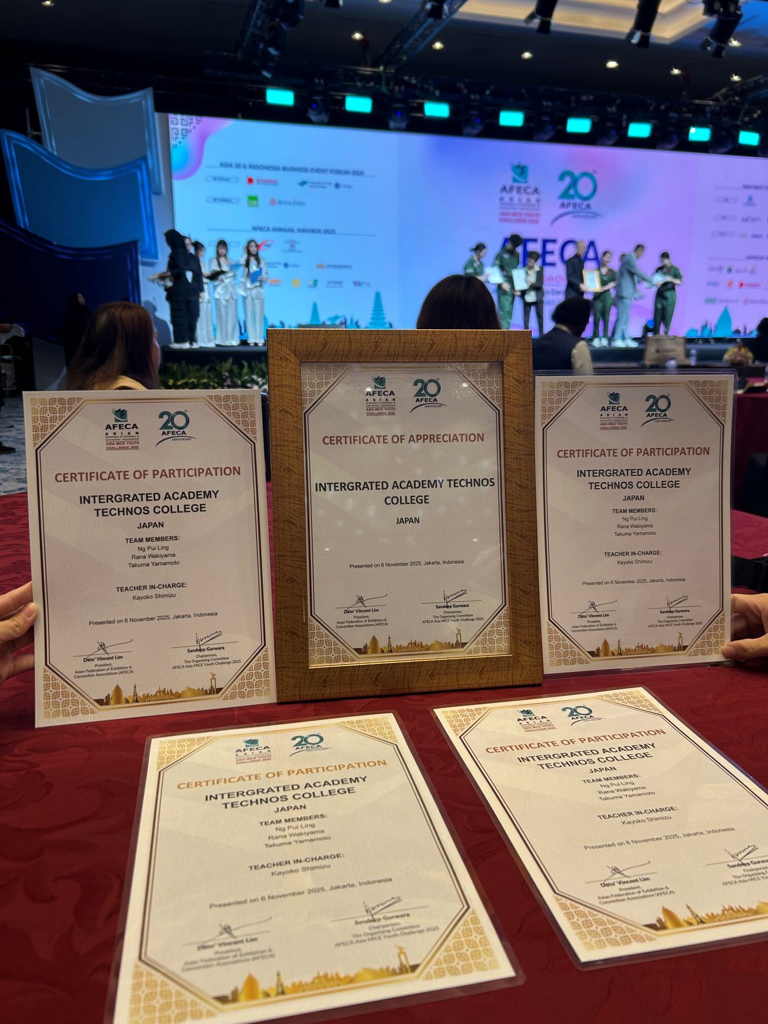 【ニュースリリース】日本から唯一の学生チームとして 「AFECA Asia MICE Youth Challenge 2025」に参加